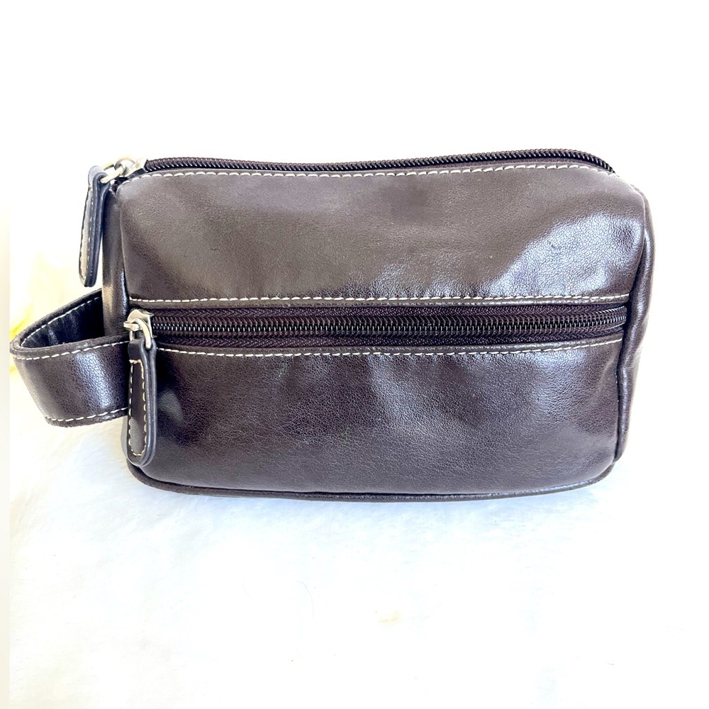 LIZ CLAIBORNE VINTAGE Cosmetic Bag with handle and zippered closure